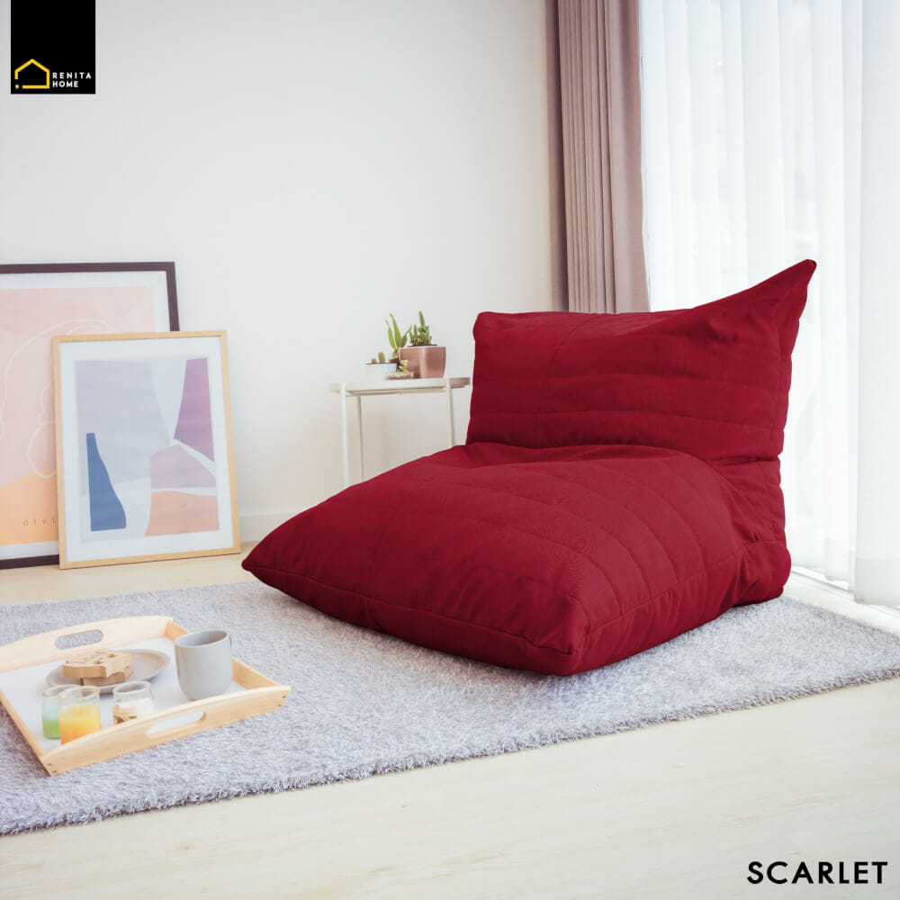 บีนแบค RENITA HOME รุ่น CANBERRA (สีแดง A1-37) 100x100ซม._8